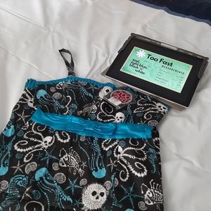 NWT Too Fast Teal and black pencil dress